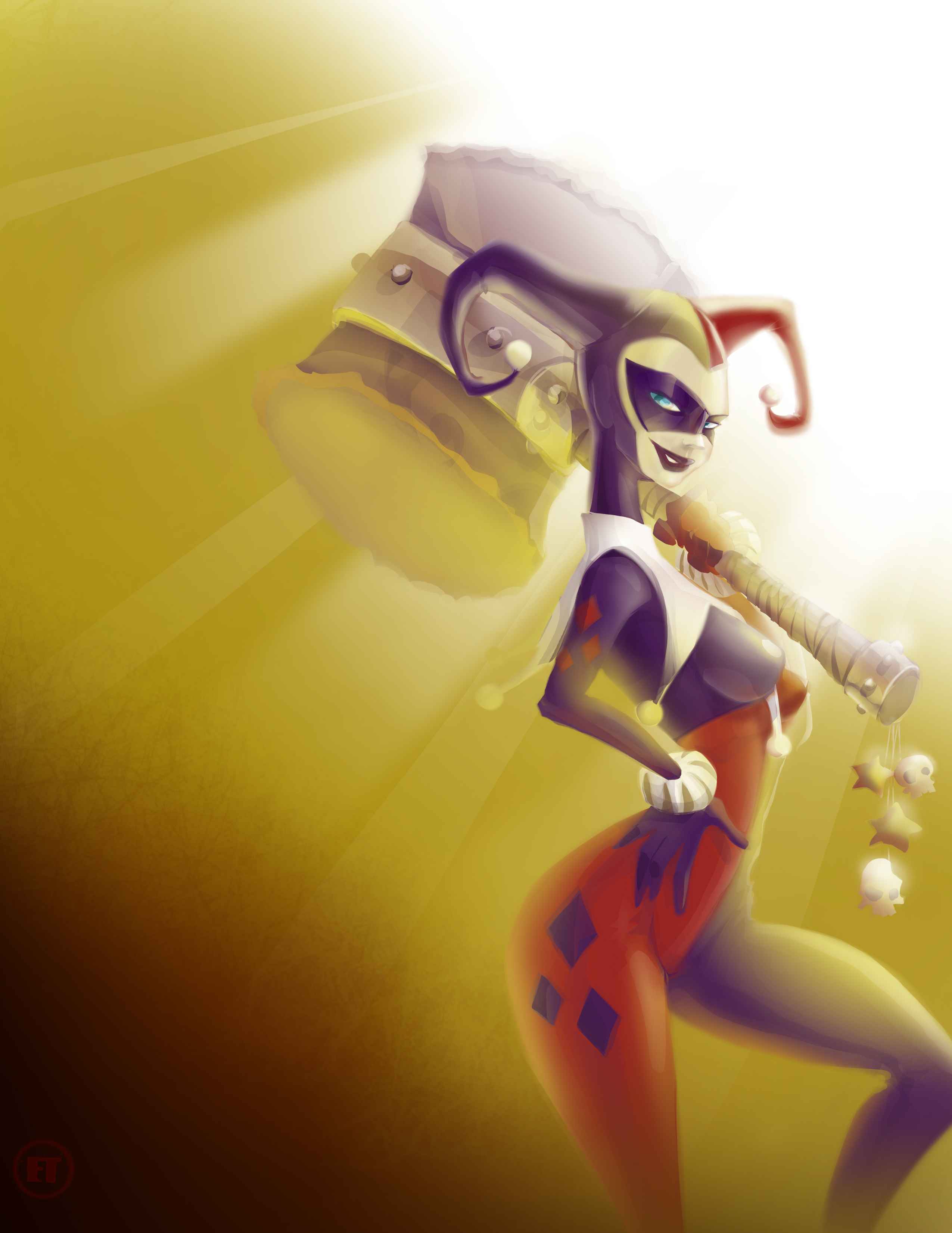 Harley Quinn Color Rendering