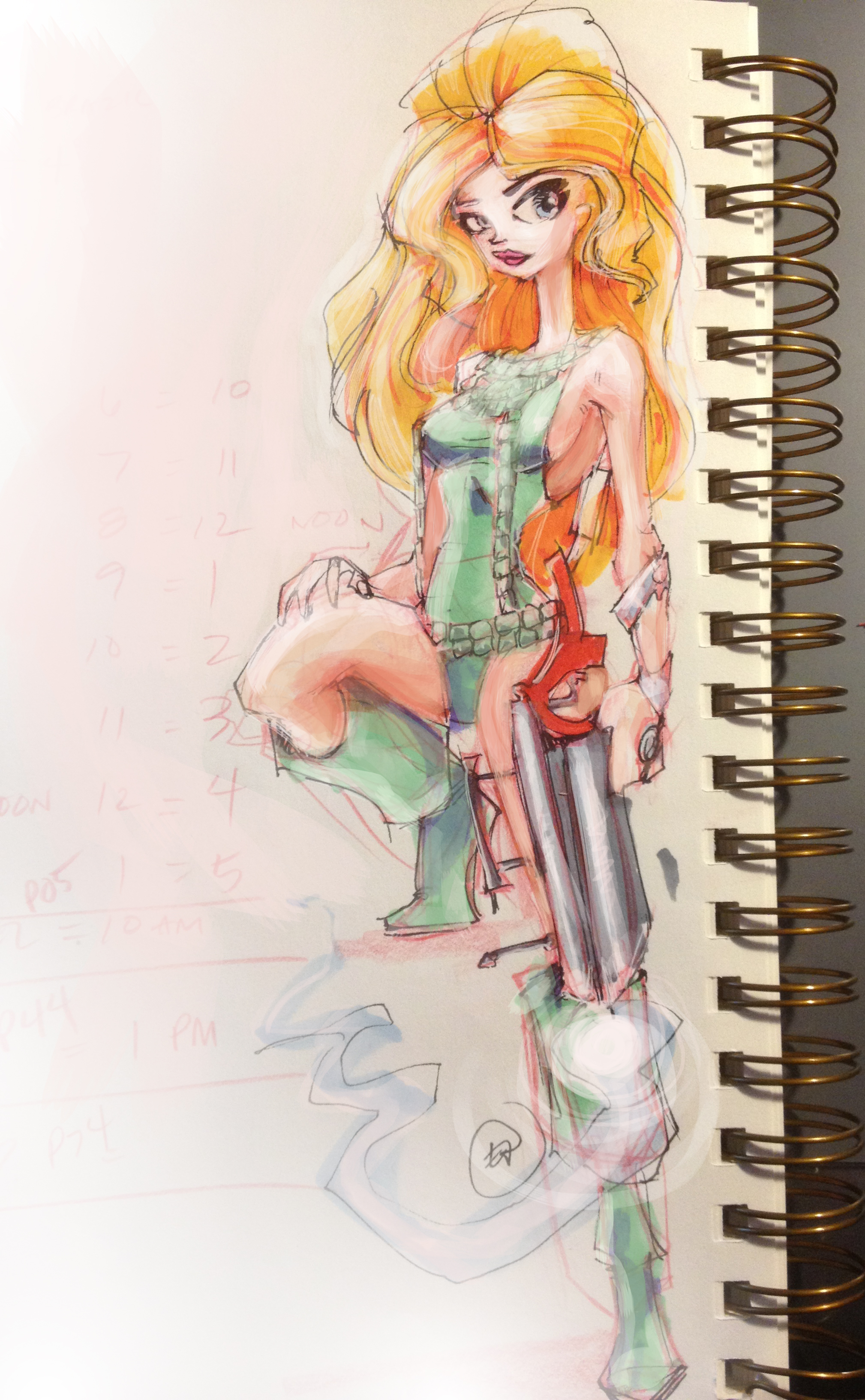 Barbarella quick sketch – Edwardian Taylor